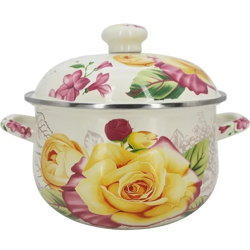 Enamel Pot High Persimmon 22cm24cm Thickened Enamel Soup Pot Stew Double Ear Pot 4L5L Frying Pan Cooking Pots Set
Enamel Pot High Persimmon 22cm24cm Thickened Enamel Soup Pot Stew Double Ear Pot 4L5L Frying Pan Cooking Pots Set