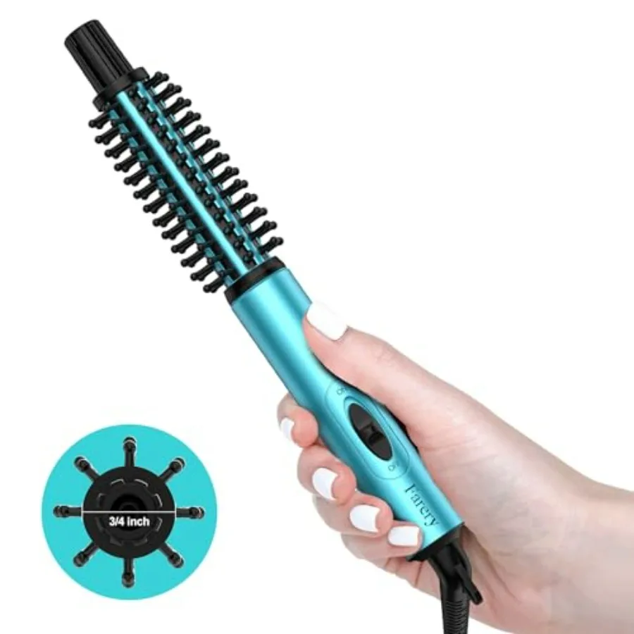Mini Thermal Brush, Curling Iron 3/4 Inch, Heated Round Brush for Volumizing and Small Curls, Travel Size Hot Brush for Short a
Mini Thermal Brush, Curling Iron 3/4 Inch, Heated Round Brush for Volumizing and Small Curls, Travel Size Hot Brush for Short a