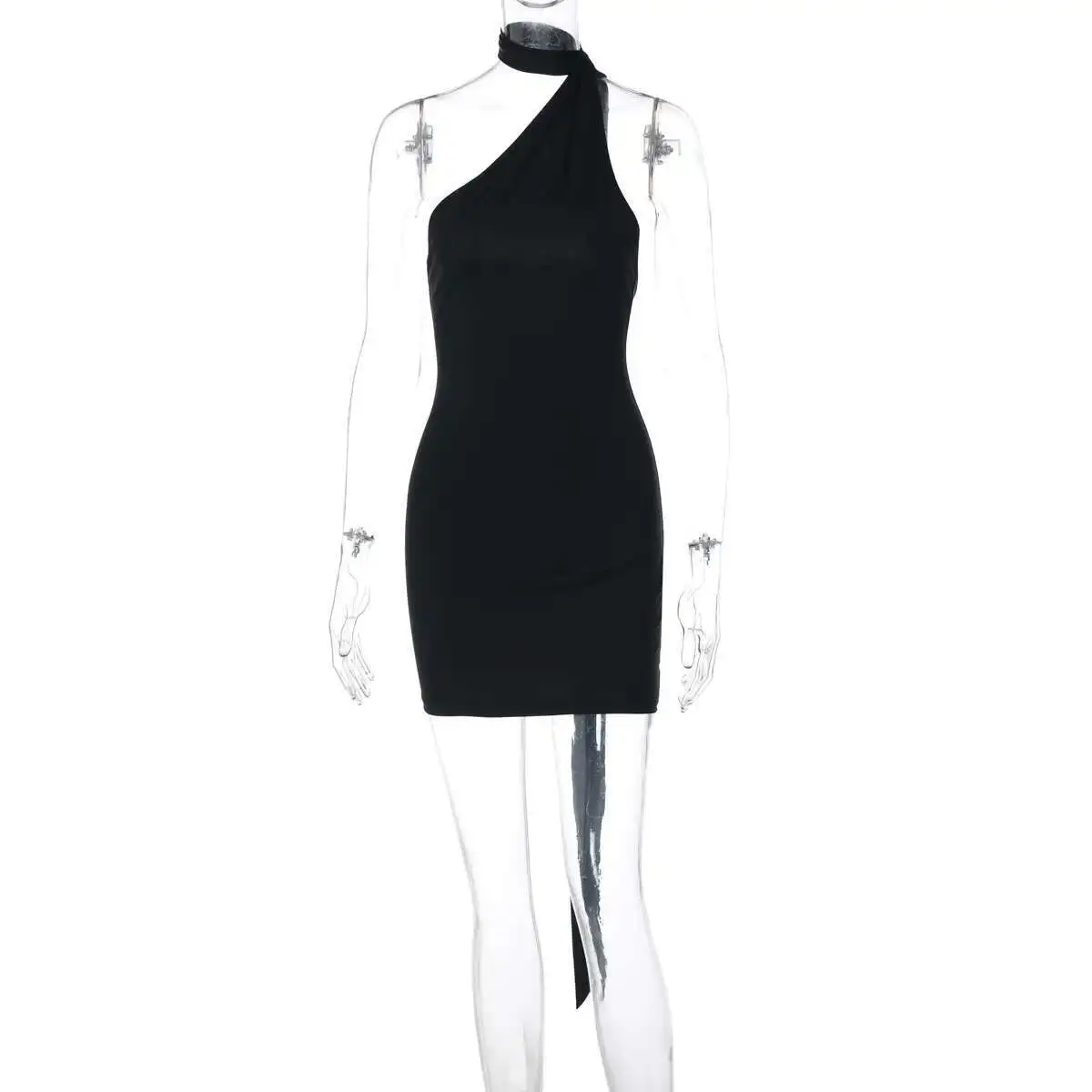 Style 2025 Women's Spring New Product Sleeveless Hanging Neck Off Shoulder Sexy Light Luxury Short Skirt Robe Vestido Women
Style 2025 Women's Spring New Product Sleeveless Hanging Neck Off Shoulder Sexy Light Luxury Short Skirt Robe Vestido Women
