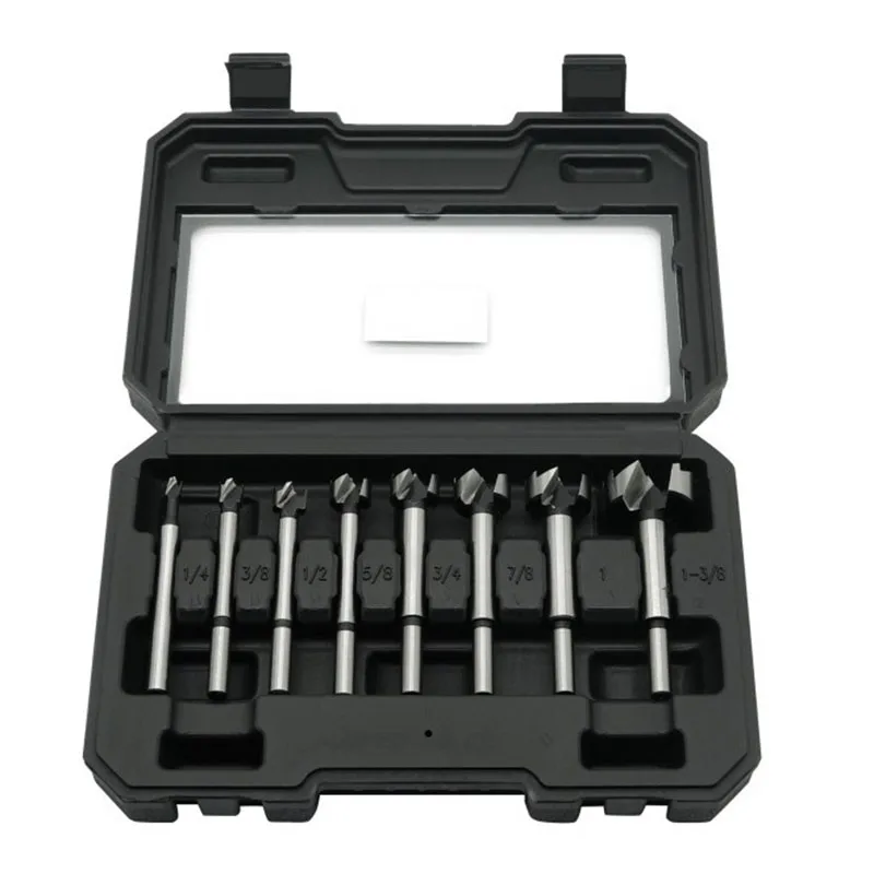 8Pcs/Set HCS Forstner Drill Bit 15-24mm Hinge Drill Bit Round Shank Wood Hole Opener Drilling Cutting Tool For Hardwood Softwood
8Pcs/Set HCS Forstner Drill Bit 15-24mm Hinge Drill Bit Round Shank Wood Hole Opener Drilling Cutting Tool For Hardwood Softwood