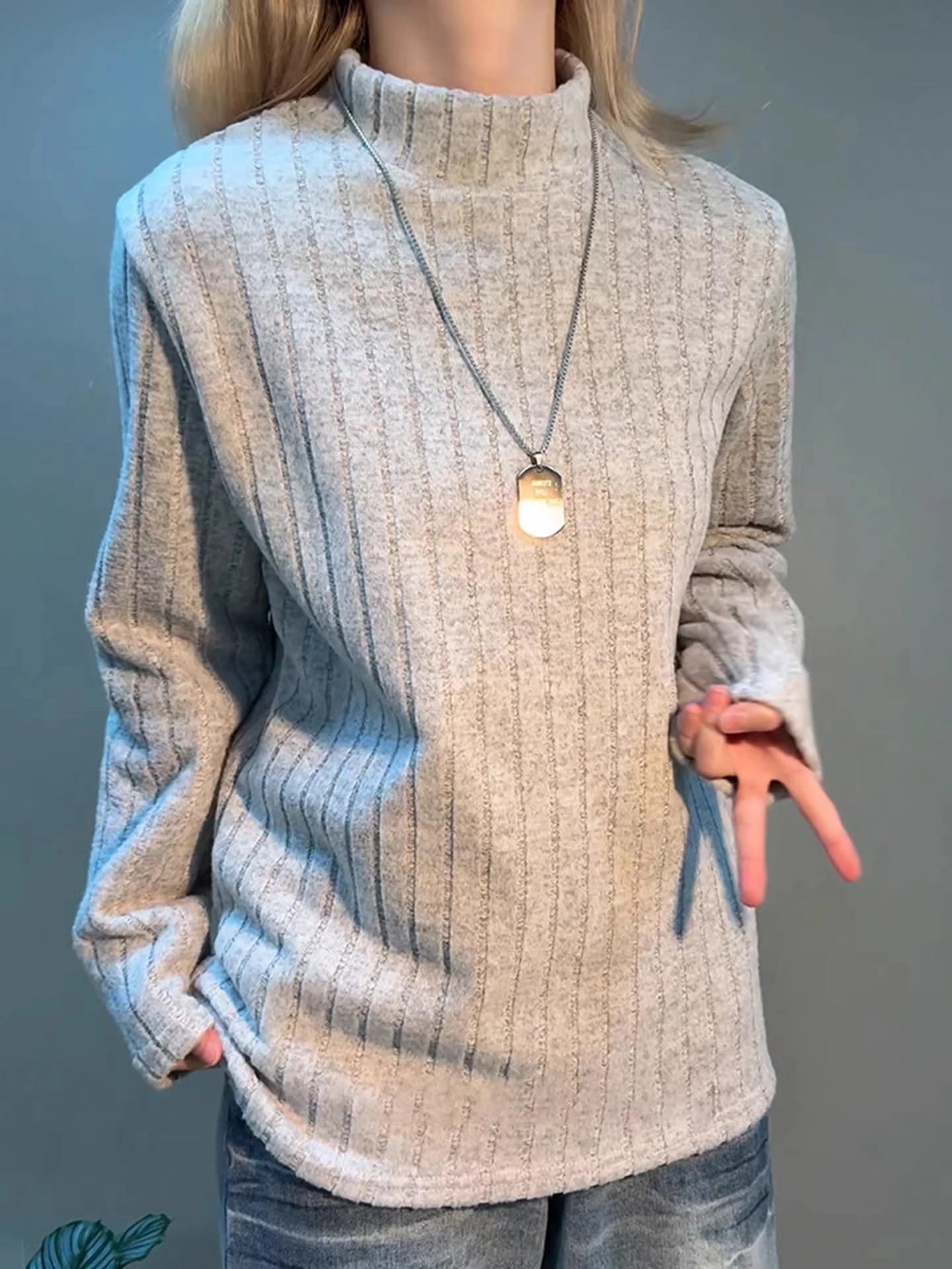 Men's Warm Fce Lined f High Collar Long Sve Base irt Inner Wear T-irt American Sle oulder Length Thermal Top
Men's Warm Fce Lined f High Collar Long Sve Base irt Inner Wear T-irt American Sle oulder Length Thermal Top