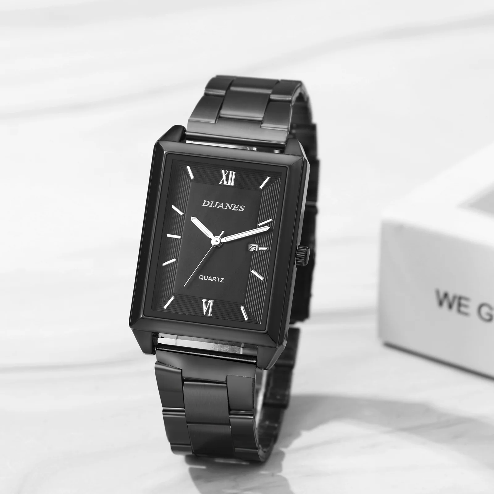 Analog Quartz Calendar Available Square Watch Bar Scale Detachable Strap Casual Fashion Men's and Women's Watchs
Analog Quartz Calendar Available Square Watch Bar Scale Detachable Strap Casual Fashion Men's and Women's Watchs