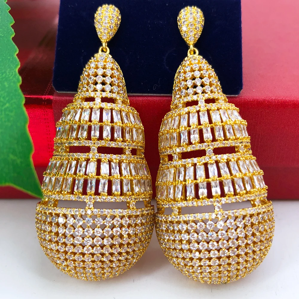 Missvikki Famous Luxury Charm Skeleton Earrings for Women Full Micro CZ Cubic Zircon Dubai Wedding Indian Bohemia Earrings Gift
Missvikki Famous Luxury Charm Skeleton Earrings for Women Full Micro CZ Cubic Zircon Dubai Wedding Indian Bohemia Earrings Gift