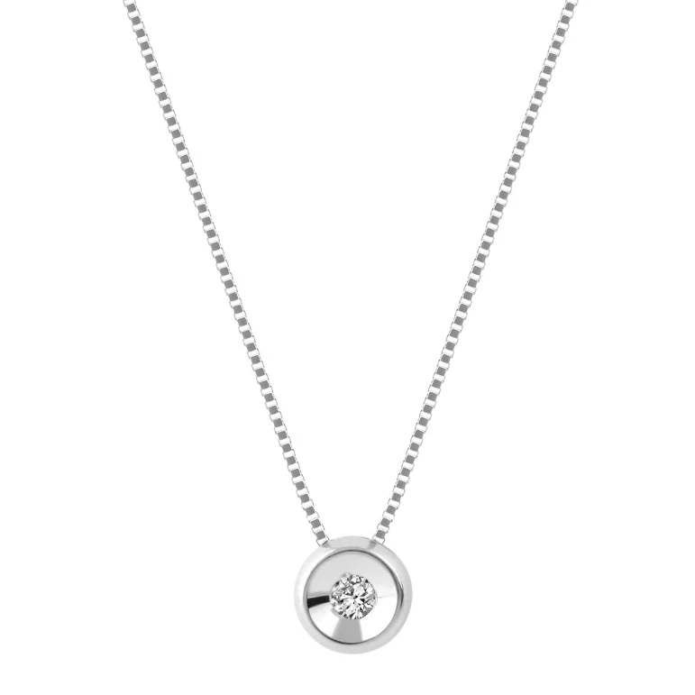 High Quality 18K Italian White Gold Necklace With 0.03 Carat Diamonds Classic Style Chains for Women's Wedding Gift
High Quality 18K Italian White Gold Necklace With 0.03 Carat Diamonds Classic Style Chains for Women's Wedding Gift