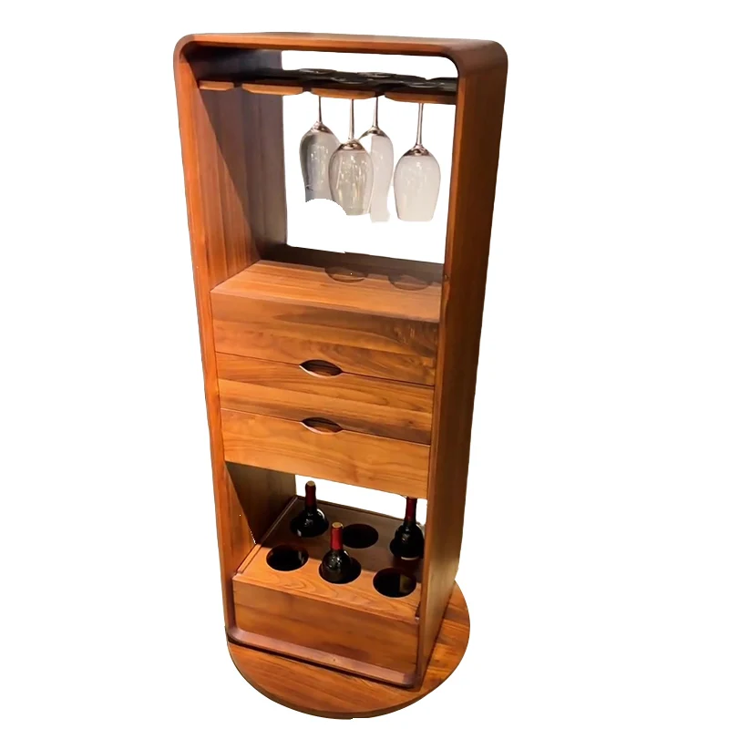 Винный шкаф из черного ореха, вращающийся угловой шкаф из массива дерева у стены, винная полка с одной дверью
Винный шкаф из черного ореха, вращающийся угловой шкаф из массива дерева у стены, винная полка с одной дверью