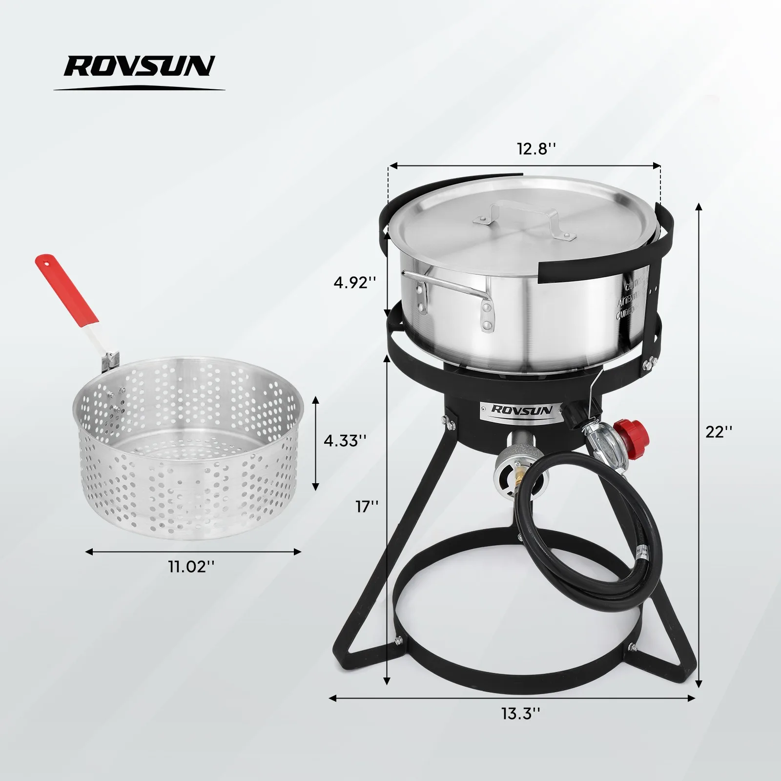 30QT&10QT/50QT Turkey Fryer - Black Circular Iron Base - Gas Cooking Pan
30QT&10QT/50QT Turkey Fryer - Black Circular Iron Base - Gas Cooking Pan