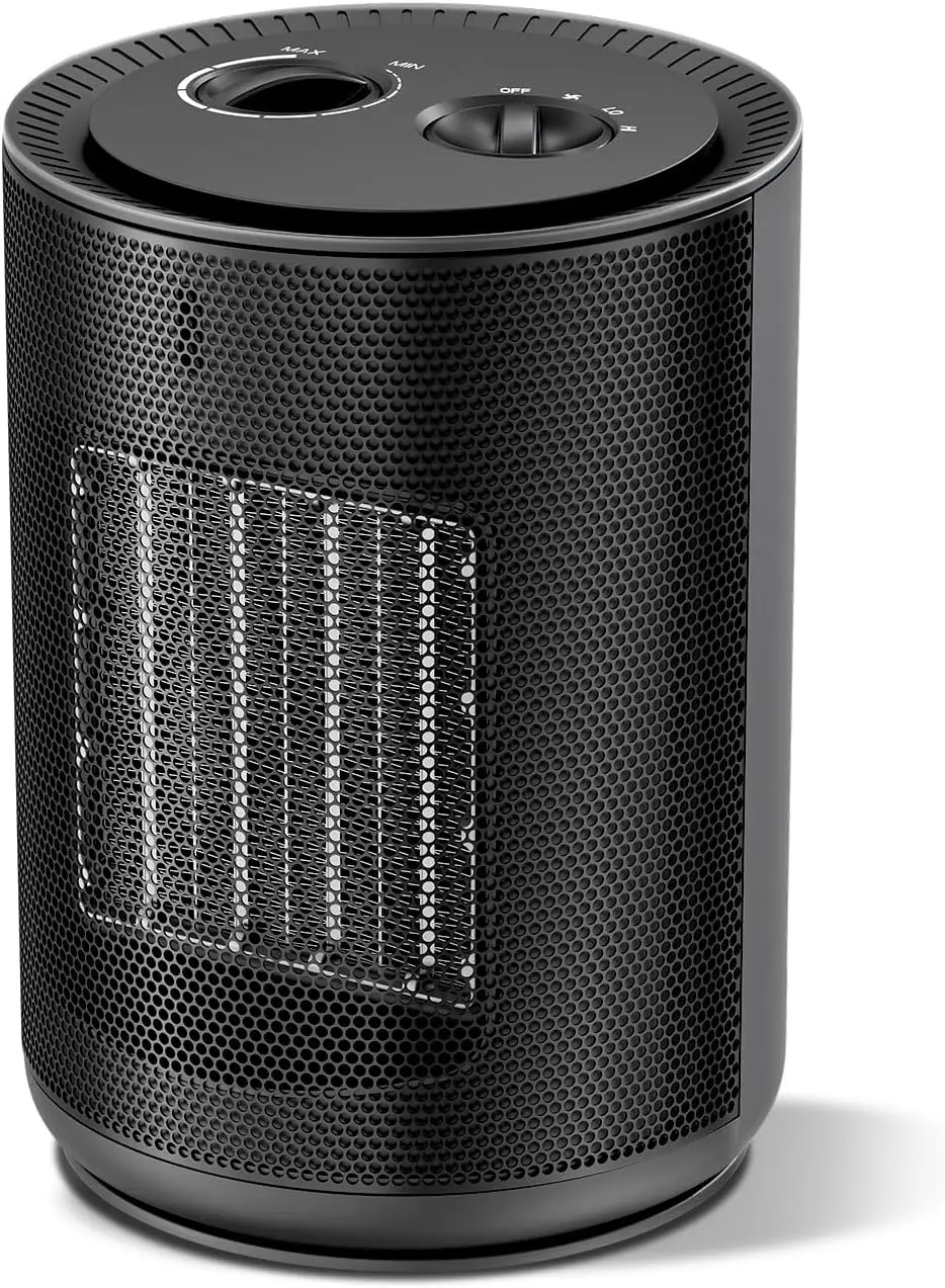 1500W Ceramic Space Heater for Office & Home, Portable with Thermostat, Quiet & Safe, ETL Certified, Overheat & Tip-Over Protect
1500W Ceramic Space Heater for Office & Home, Portable with Thermostat, Quiet & Safe, ETL Certified, Overheat & Tip-Over Protect