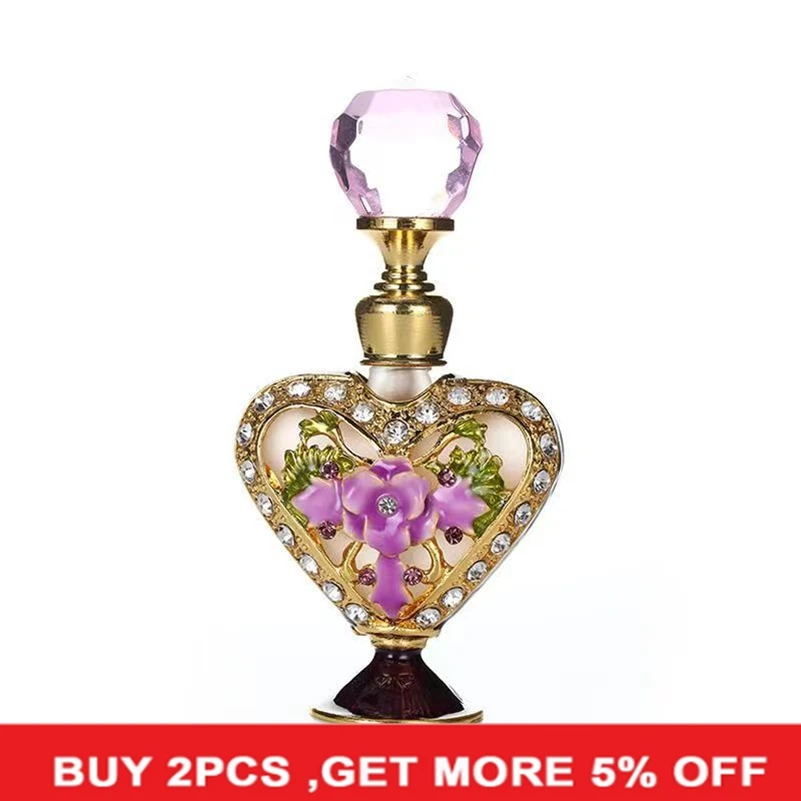 Vintage Purple Flower Perfume Bottles Empty Decorative Refillable Crystal Glass Perfume Bottle
Vintage Purple Flower Perfume Bottles Empty Decorative Refillable Crystal Glass Perfume Bottle