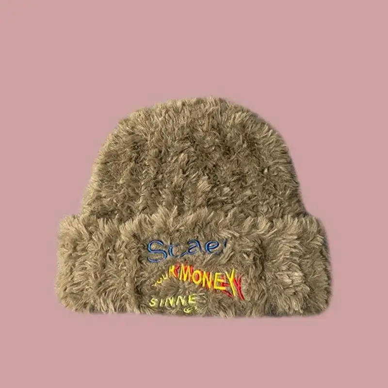 39BD Women Knit Beanie Ear Protector Hat Teen Plush Embroidery Letter Hat Keep Warm
39BD Women Knit Beanie Ear Protector Hat Teen Plush Embroidery Letter Hat Keep Warm