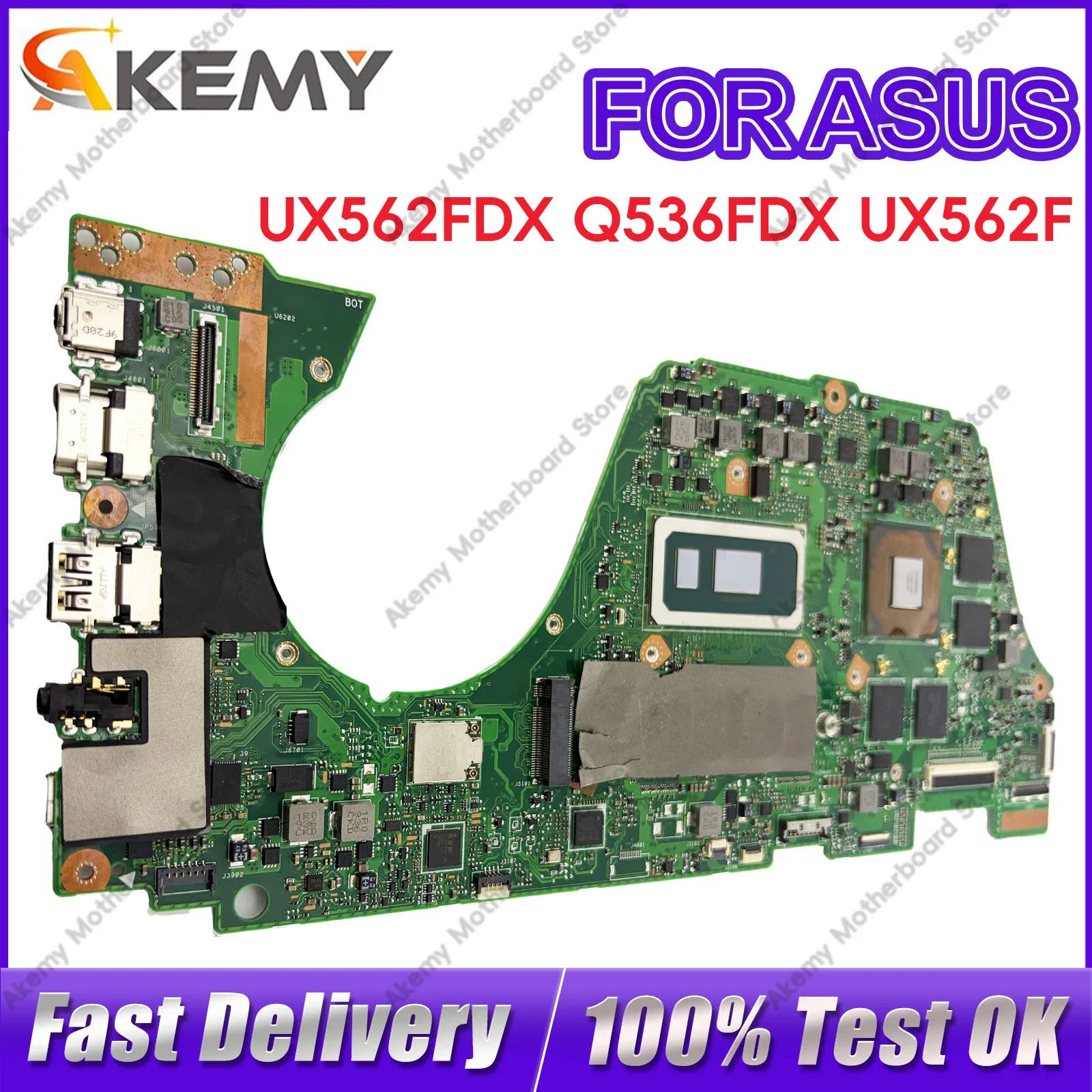 UX562FDX Laptop Motherboard For ASUS ZenBook UX56IQ Q562FDX Q562F UX562 Notebook Mainboard With I3 I5 I7 CPU 100% tests OK stk
UX562FDX Laptop Motherboard For ASUS ZenBook UX56IQ Q562FDX Q562F UX562 Notebook Mainboard With I3 I5 I7 CPU 100% tests OK stk