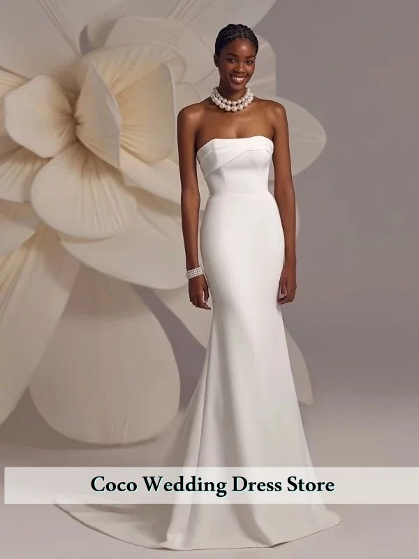 Customized Vintage Stylish Mermaid Wedding Dresses Off Shoulder Sleeveless Sexy Backless For Women Vestido De Novia
Customized Vintage Stylish Mermaid Wedding Dresses Off Shoulder Sleeveless Sexy Backless For Women Vestido De Novia