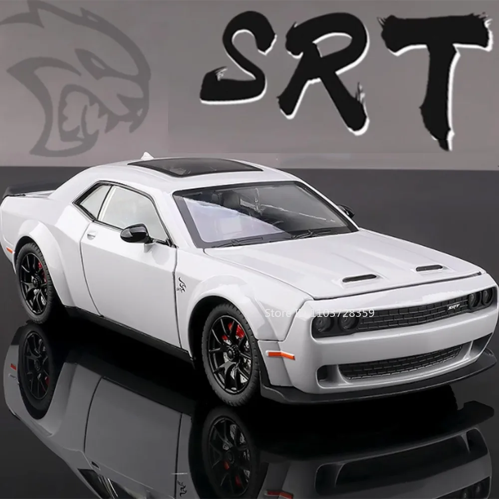 1:24 Challenger SRT Charger Model Toy Cars Alloy Diecast Sound Light Pull Back Doors Opened Simulation Vehicles for Boys Gifts
1:24 Challenger SRT Charger Model Toy Cars Alloy Diecast Sound Light Pull Back Doors Opened Simulation Vehicles for Boys Gifts