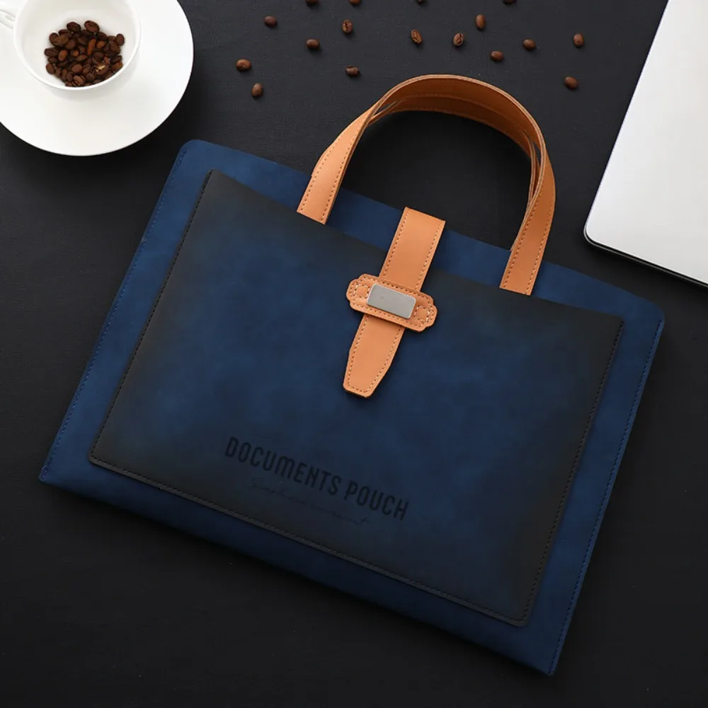 Portable PU Leather File Folder Large Capacity with Handles Business Document Bag Briefcase
Portable PU Leather File Folder Large Capacity with Handles Business Document Bag Briefcase