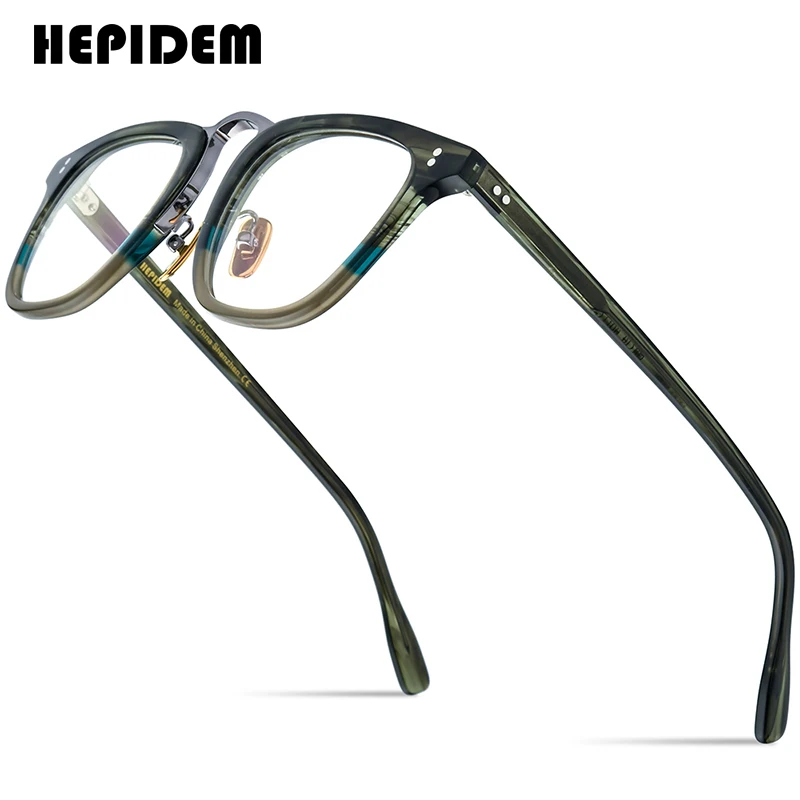 HEPIDEM Acetate Glasses Frame Men Brand Designer Retro Square Nerd Eyeglasses Japanese Handmade Spectacles Vintage Eyewear 9214
HEPIDEM Acetate Glasses Frame Men Brand Designer Retro Square Nerd Eyeglasses Japanese Handmade Spectacles Vintage Eyewear 9214