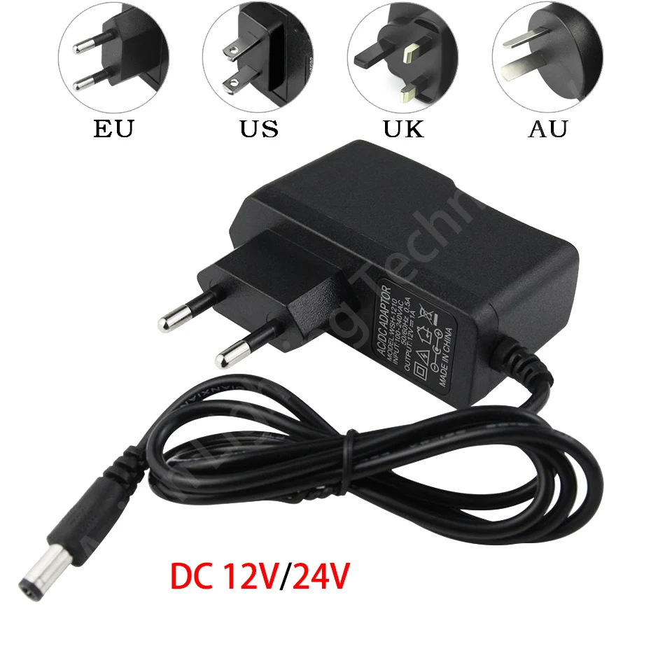 Универсальный адаптер питания AC110-240V to DC12V/24V 1A-10A с вилками ЕС, США, Австралии, Великобритании для зарядного устройства преобразователя светодиодных лент
Универсальный адаптер питания AC110-240V to DC12V/24V 1A-10A с вилками ЕС, США, Австралии, Великобритании для зарядного устройства преобразователя светодиодных лент