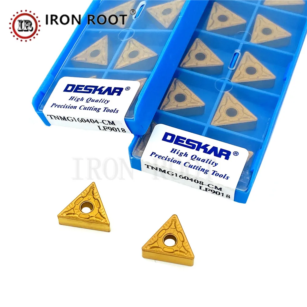 DESKAR Carbide Inserts TNMG331,TNMG332,160408 160404 LF9018 CNC Lathe Cutting Tools Turning Inserts For WTJNR/L Tool Holder
DESKAR Carbide Inserts TNMG331,TNMG332,160408 160404 LF9018 CNC Lathe Cutting Tools Turning Inserts For WTJNR/L Tool Holder