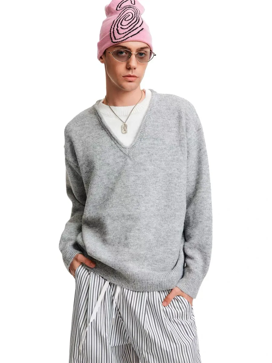 American Retro Knitted Sweater Fake Two-Piece Men Women Autumn Winter Warm Couple Commuting Casual High-End Feeling Top
American Retro Knitted Sweater Fake Two-Piece Men Women Autumn Winter Warm Couple Commuting Casual High-End Feeling Top