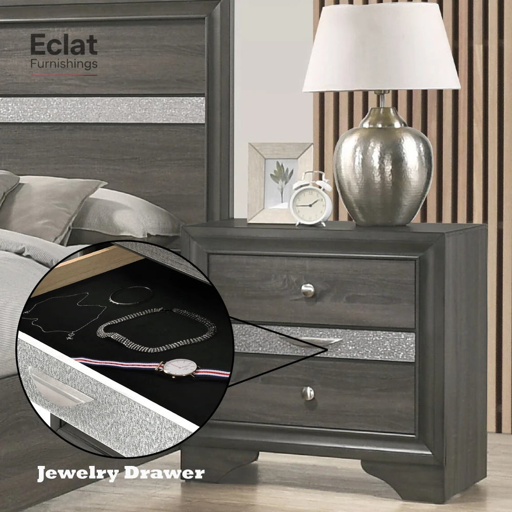 Naima Gray Finish Nightstand,Bedside cabinet in the bedroom, home furniture, easy to install, sturdy and durable, mesa de noche
Naima Gray Finish Nightstand,Bedside cabinet in the bedroom, home furniture, easy to install, sturdy and durable, mesa de noche