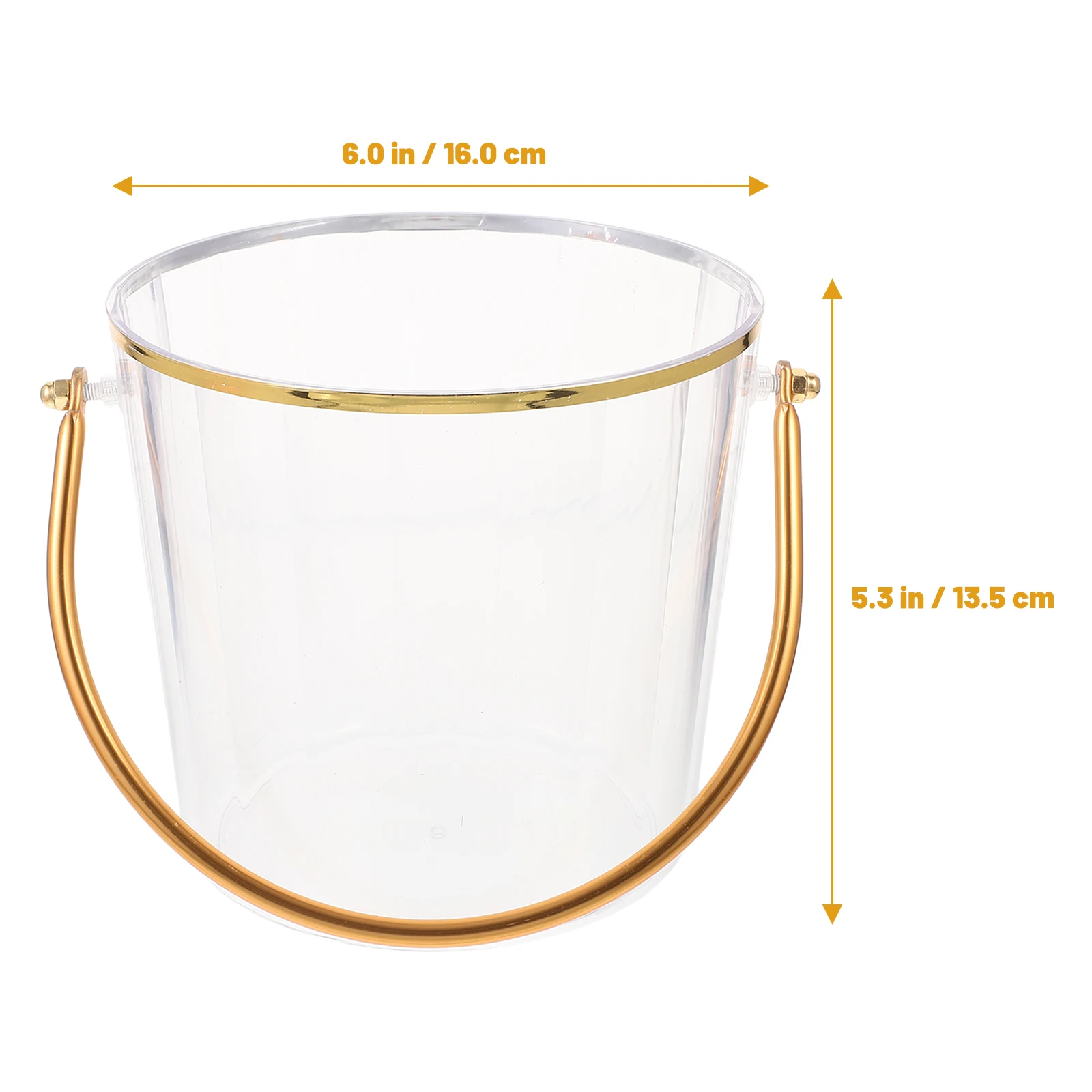 1pc Plastic Ice Bucket Transparent Portable Bar Ice Holder For Wine Cocktail Chilled Drinks Household Ktv Accessory Reusable
1pc Plastic Ice Bucket Transparent Portable Bar Ice Holder For Wine Cocktail Chilled Drinks Household Ktv Accessory Reusable