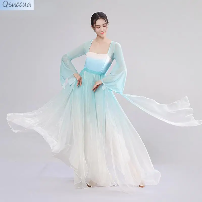 Rose Flower Classical Dance Costume Female Big Swing Skirt Elegant Gauze Skirt Fan Dance Costume
Rose Flower Classical Dance Costume Female Big Swing Skirt Elegant Gauze Skirt Fan Dance Costume