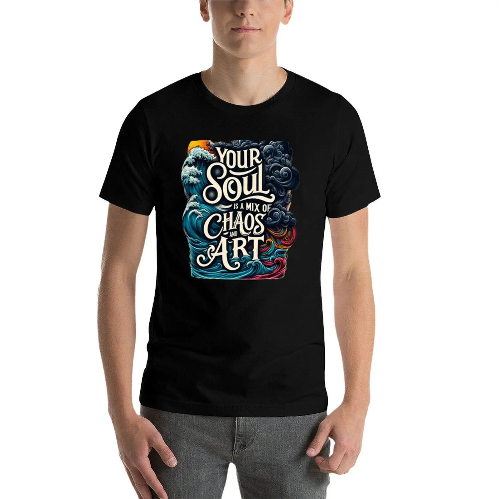 Chaos and Art T-Shirt man graphic t shirt man t shirt cotton high quality black cotton t-shirt plain for man package T-Shirt
Chaos and Art T-Shirt man graphic t shirt man t shirt cotton high quality black cotton t-shirt plain for man package T-Shirt