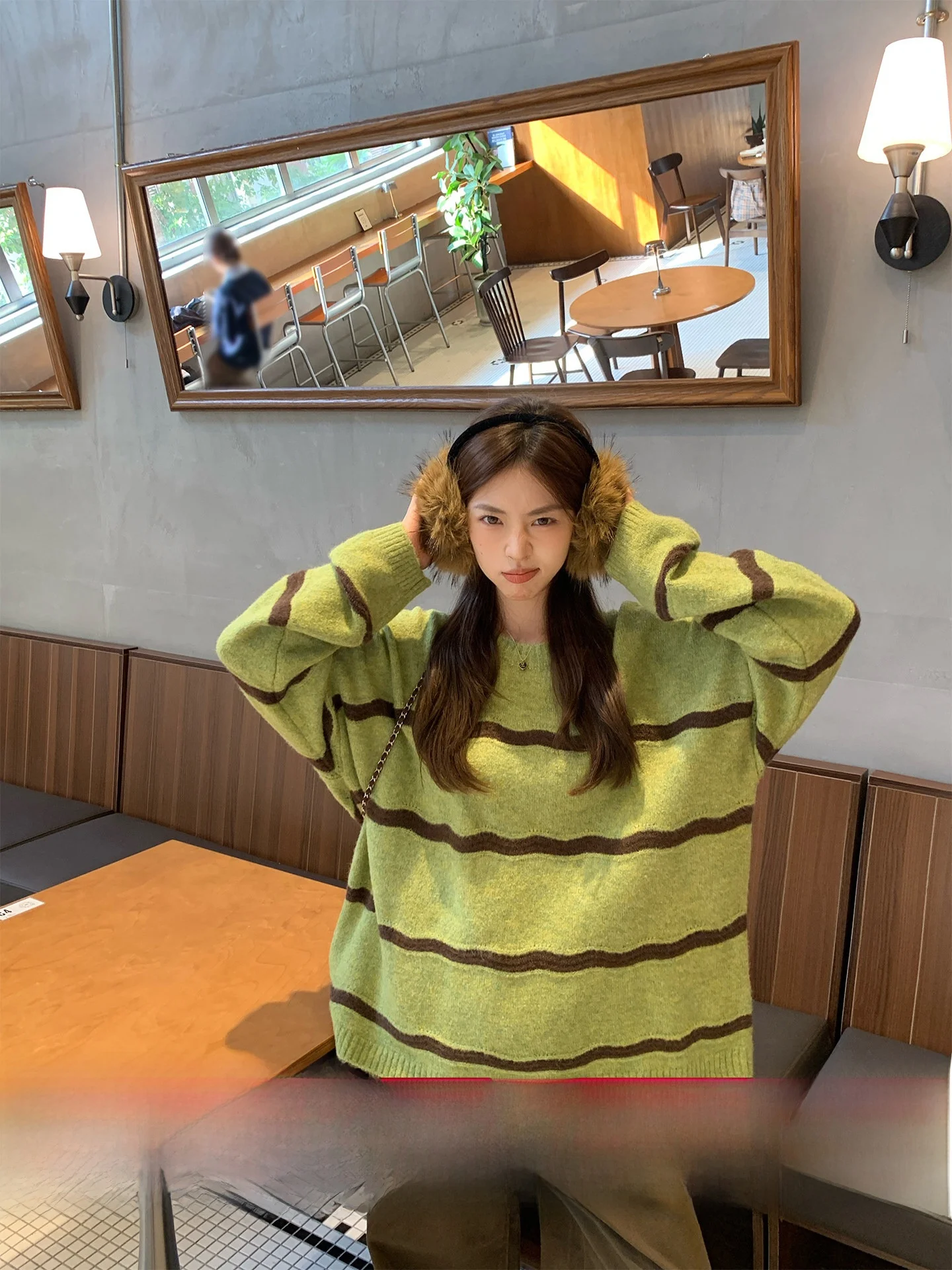 Morning Bloom Soft Long Sve Striped Knit Sweater Women's Loose Fit Korean Sle Casual Comfortable Breathable Top
Morning Bloom Soft Long Sve Striped Knit Sweater Women's Loose Fit Korean Sle Casual Comfortable Breathable Top