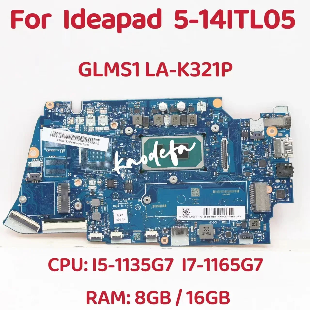 Родная материнская плата. Для Lenovo Ideapad 5-14ITL05, материнская плата для ноутбука, центральная плата: Φ Оперативная память: 8 ГБ/16 ГБ DDR4 100%, тест ОК
Родная материнская плата. Для Lenovo Ideapad 5-14ITL05, материнская плата для ноутбука, центральная плата: Φ Оперативная память: 8 ГБ/16 ГБ DDR4 100%, тест ОК