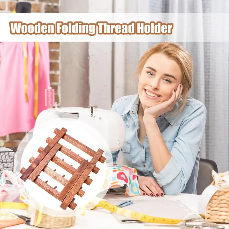Spool Holder 30 Spool Wood Sewing Thread Holder Sturdy Folding Design Large Capacity Organizer Crafting Knitting Use For Binding
Spool Holder 30 Spool Wood Sewing Thread Holder Sturdy Folding Design Large Capacity Organizer Crafting Knitting Use For Binding