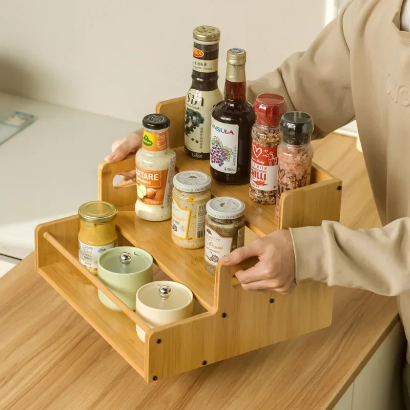 Factory Durable Ladder Multi-purpose Seasoning Rack Multi-functional Kitchen Countertop Seasoning Bottle Storage Rack
Factory Durable Ladder Multi-purpose Seasoning Rack Multi-functional Kitchen Countertop Seasoning Bottle Storage Rack