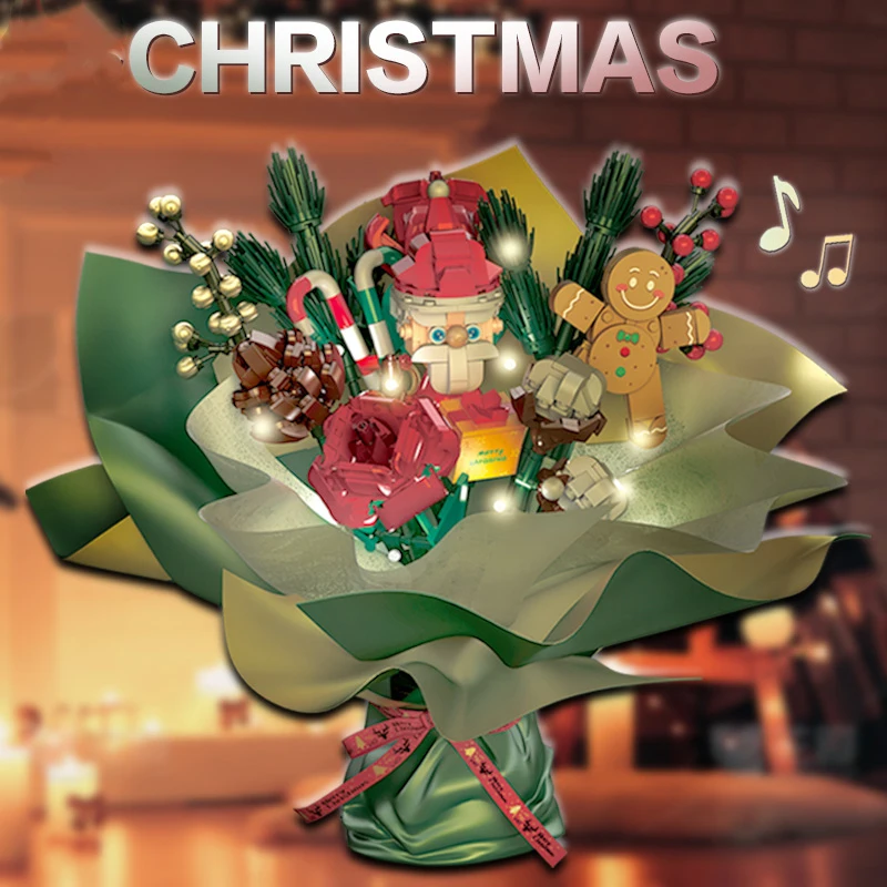 Christmas Gift Building Blocks Romantic Flowers Bouquet Christmas Blocks Bricks Christmas Music Box Kids Toys Free Shipping
Christmas Gift Building Blocks Romantic Flowers Bouquet Christmas Blocks Bricks Christmas Music Box Kids Toys Free Shipping