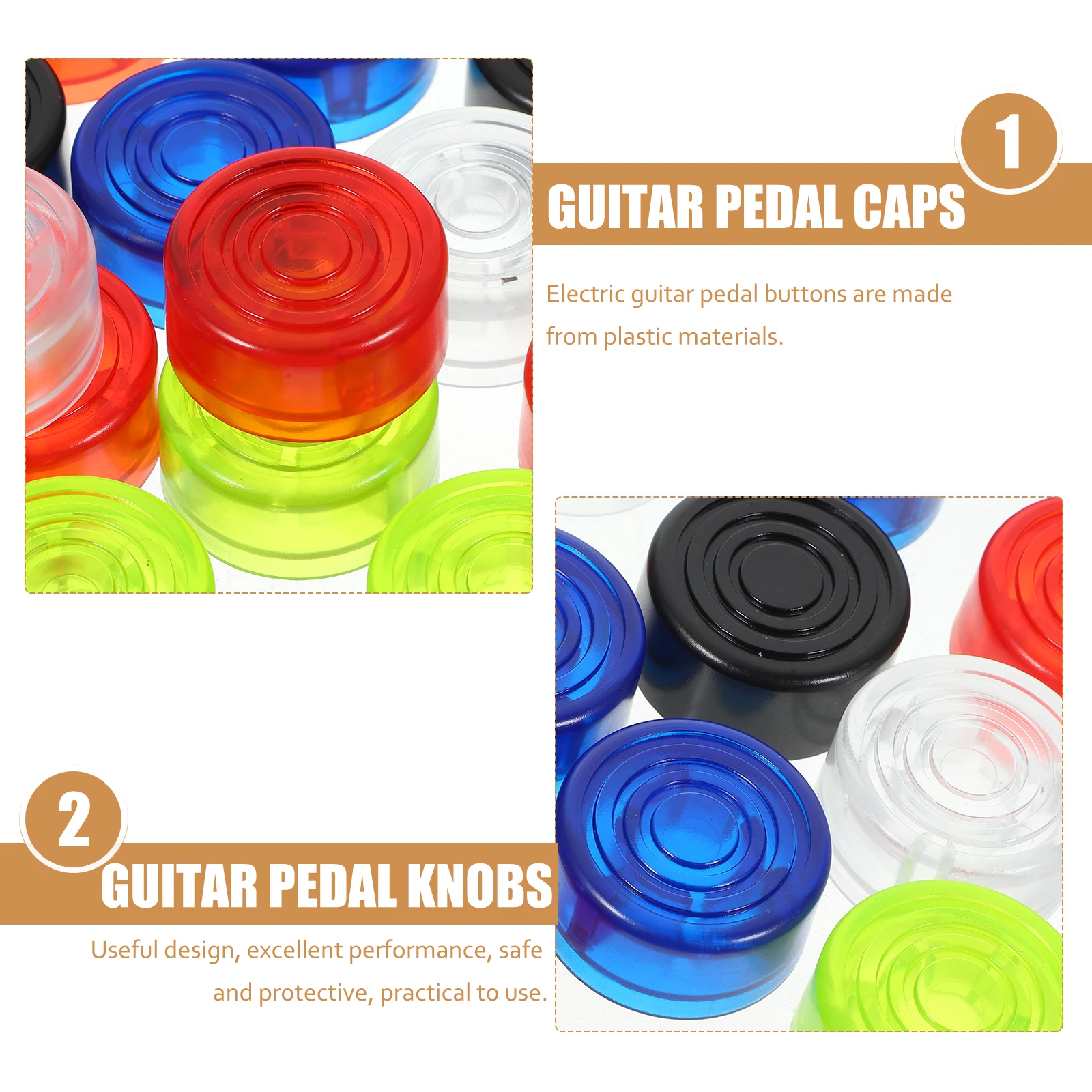 20 pcs Pedal Buttons Electric Guitar Footswitch Caps Replacement Plastic Pedal Knobs Durable Sturdy Simple Installation Diverse
20 pcs Pedal Buttons Electric Guitar Footswitch Caps Replacement Plastic Pedal Knobs Durable Sturdy Simple Installation Diverse