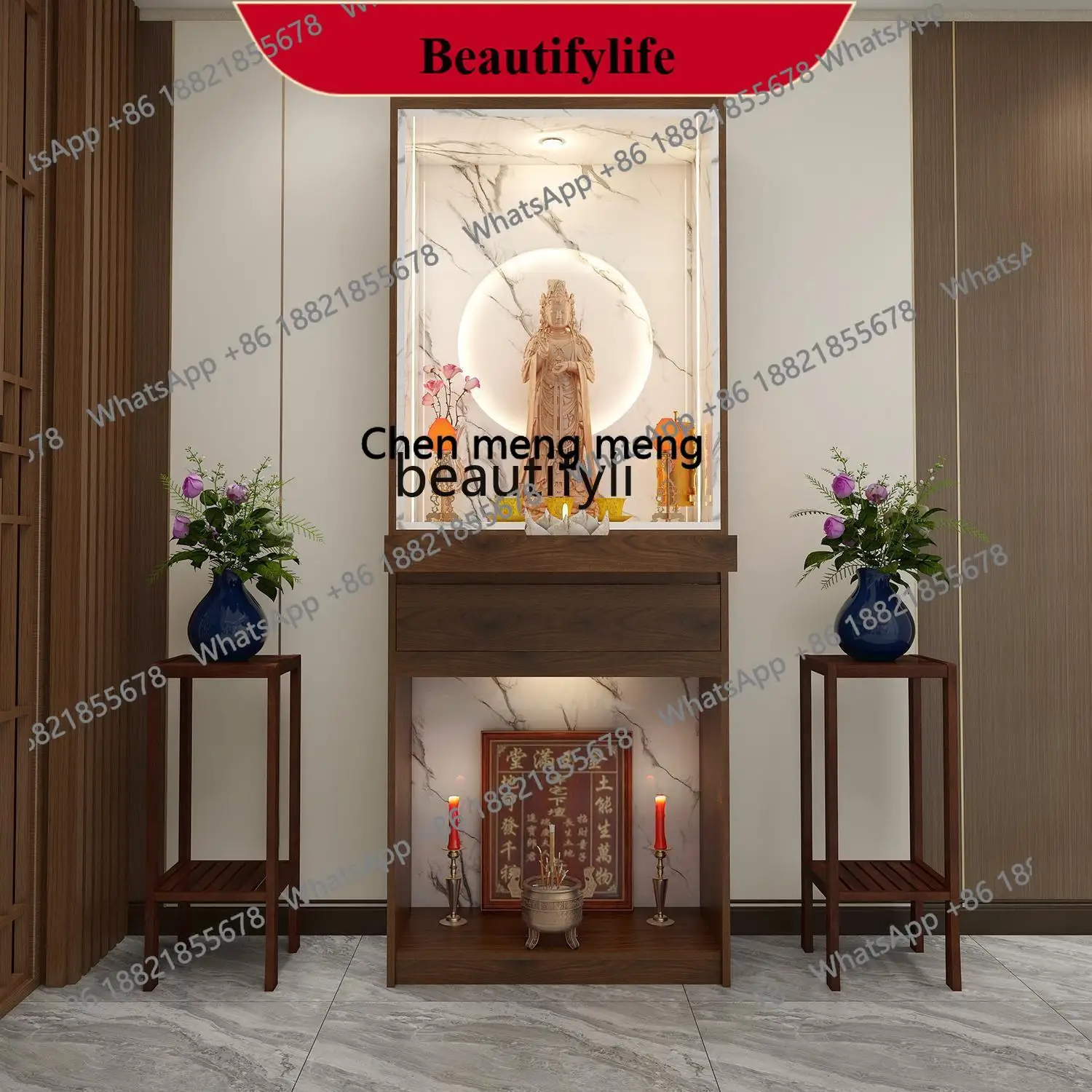 z183 Guanyin Buddhist niche, Buddha's home, incense case solid wood throne offering table
z183 Guanyin Buddhist niche, Buddha's home, incense case solid wood throne offering table