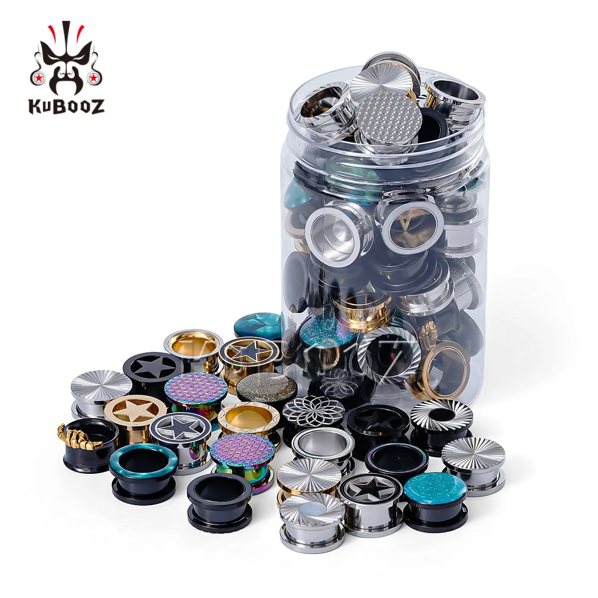 Surprise Ear Gauge Set - 5-10 Pairs Mixed Style Stainless Steel Ear Stretchers Tunnels Plugs Body Jewelry Piercing Earrings
Surprise Ear Gauge Set - 5-10 Pairs Mixed Style Stainless Steel Ear Stretchers Tunnels Plugs Body Jewelry Piercing Earrings