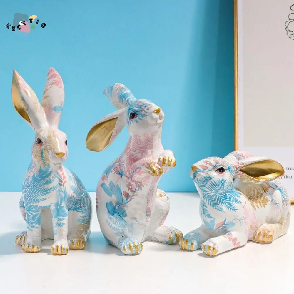 Nordic Style Resin Painted Rabbit Figurine Cartoon Cute Animal Sculpture Colorful Creative Rabbit Model Living Room
Nordic Style Resin Painted Rabbit Figurine Cartoon Cute Animal Sculpture Colorful Creative Rabbit Model Living Room