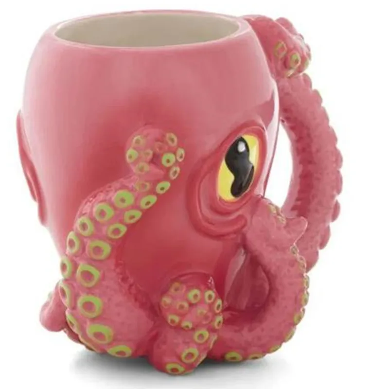 Мультяшные животные, индивидуальный дизайн, домашние кофейные чашки для молока, уникальные забавные подарки, креативные щупальца осьминога, вращающиеся вокруг 3D кружек
Мультяшные животные, индивидуальный дизайн, домашние кофейные чашки для молока, уникальные забавные подарки, креативные щупальца осьминога, вращающиеся вокруг 3D кружек