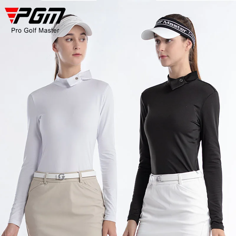 PGM Women Full Sleeve Elastic Golf Tops Lady Bow Tie Stand Collar Bottoming Shirt Girls Slim Elegant Autumn Golf Clothing
PGM Women Full Sleeve Elastic Golf Tops Lady Bow Tie Stand Collar Bottoming Shirt Girls Slim Elegant Autumn Golf Clothing