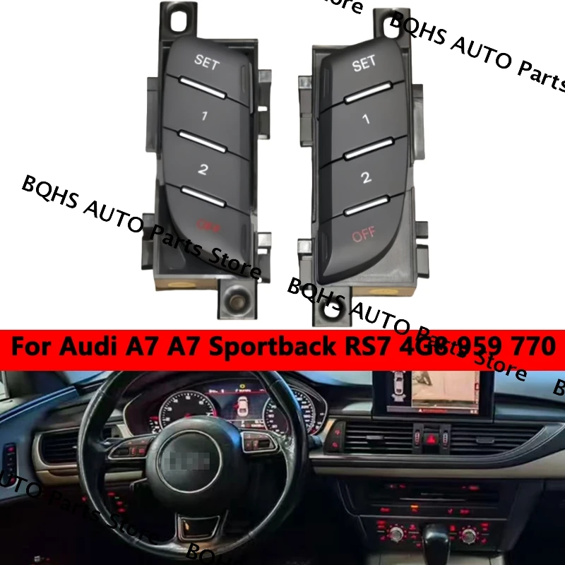 For AUDI A7 A7 Sportback RS7 4G8 959 770 4G8 959 769 Driver Seat Adjustment Memory Switch Button
For AUDI A7 A7 Sportback RS7 4G8 959 770 4G8 959 769 Driver Seat Adjustment Memory Switch Button