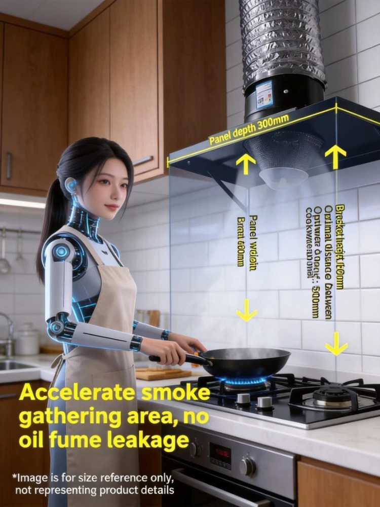High Suction Simple Household Kitchen Range Hood Powerful Smoke Ventilation Exhaust Fan
High Suction Simple Household Kitchen Range Hood Powerful Smoke Ventilation Exhaust Fan
