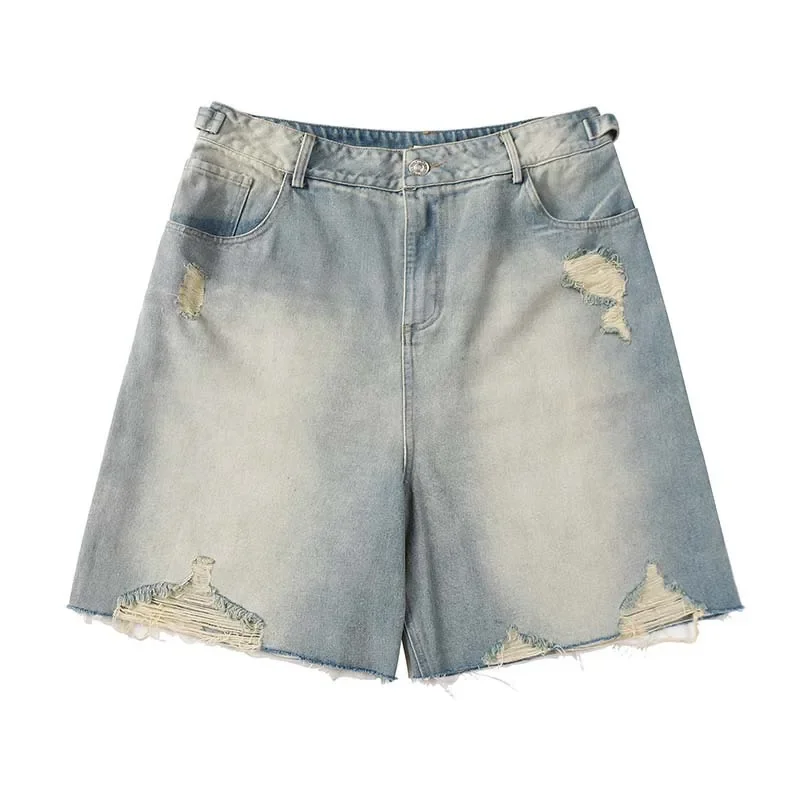 Men's Fashion High Street Destroyed Short Jeans Streetwear Ripped Denim Shorts With Holes Washed Baggy Hole Hip Hop Jeans Shorts
Men's Fashion High Street Destroyed Short Jeans Streetwear Ripped Denim Shorts With Holes Washed Baggy Hole Hip Hop Jeans Shorts