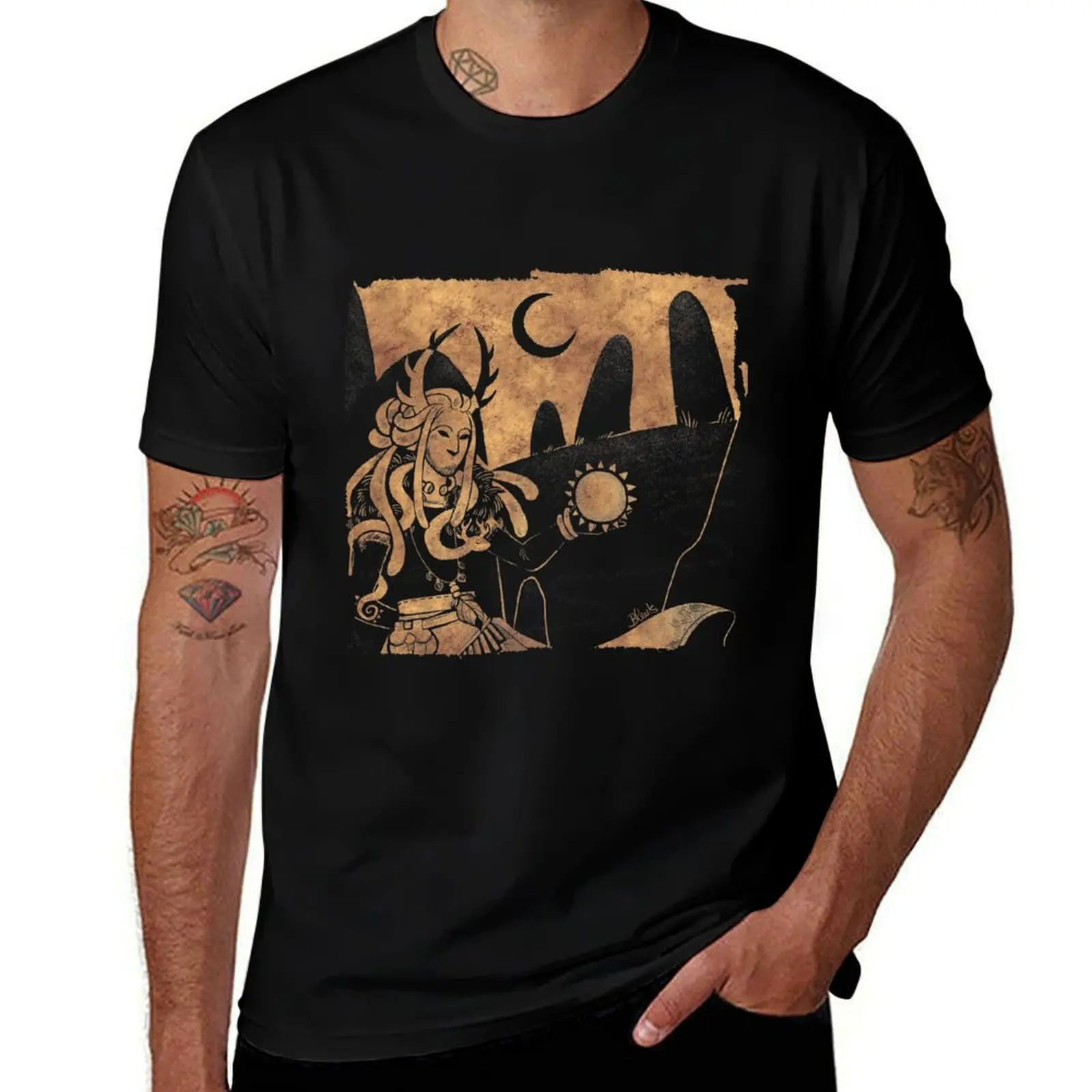 Cernunnos - Gold T-Shirt street wear luxury clothing labubu plus size tops t shirts for men
Cernunnos - Gold T-Shirt street wear luxury clothing labubu plus size tops t shirts for men