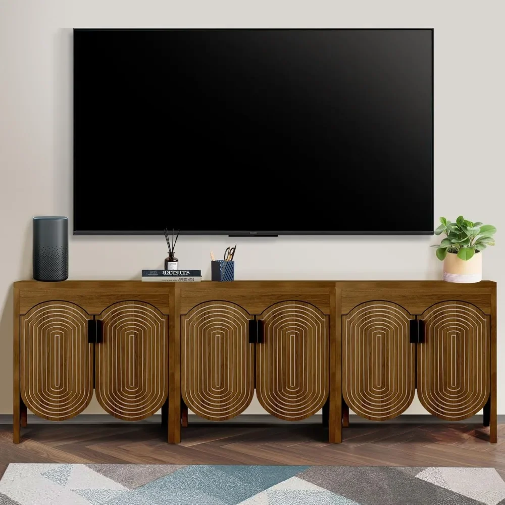 Fluted Buffet Cabinet with Storage, Sideboard Buffet Cabinet with Curved Door, 6 Doors Storage Cabinet with Adjustable
Fluted Buffet Cabinet with Storage, Sideboard Buffet Cabinet with Curved Door, 6 Doors Storage Cabinet with Adjustable