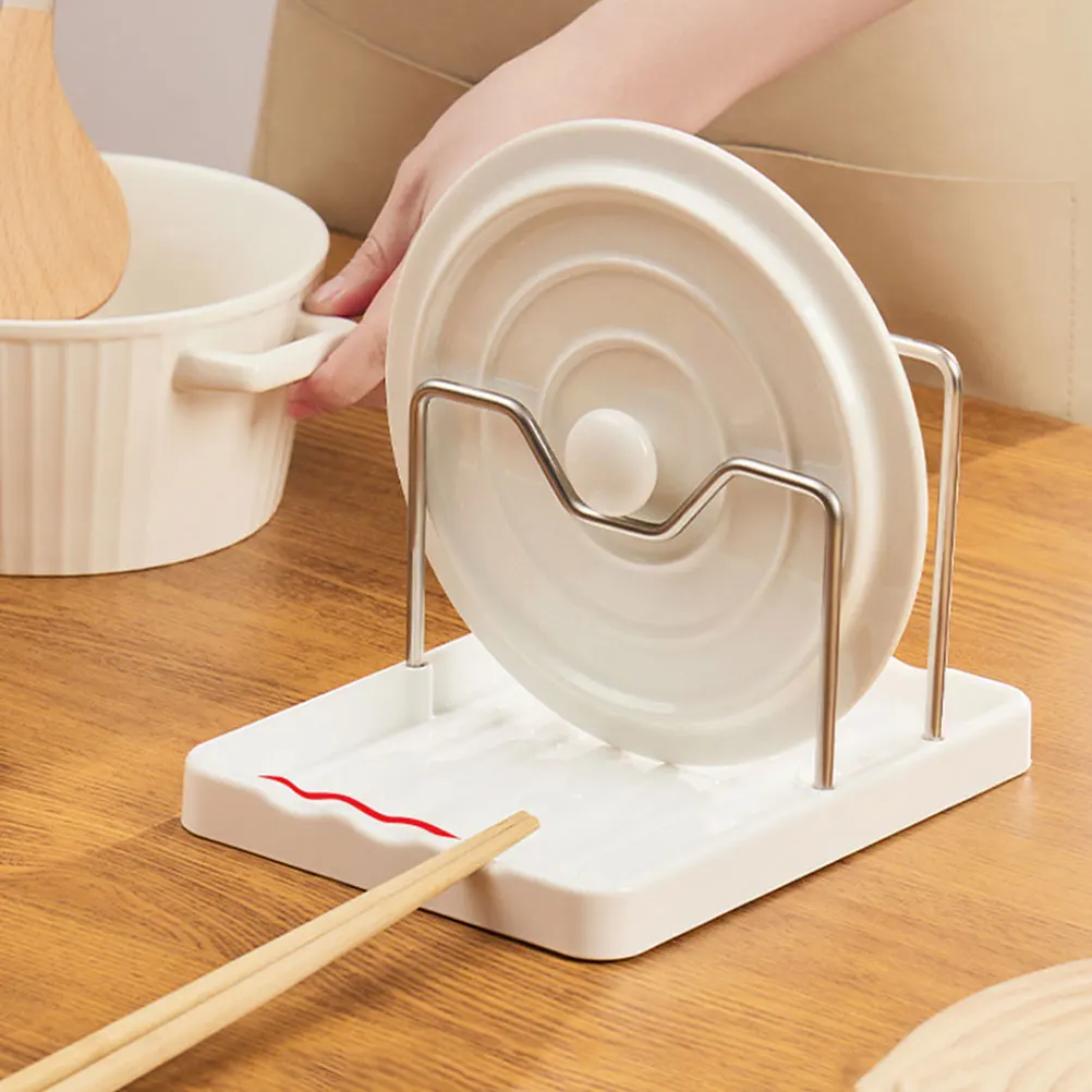 Stainless Steel Pot Lid Organizer Spoon Rest Kitchen Rack Pan Cover Holder Draining Tray Cookware Utensils Storage Household
Stainless Steel Pot Lid Organizer Spoon Rest Kitchen Rack Pan Cover Holder Draining Tray Cookware Utensils Storage Household