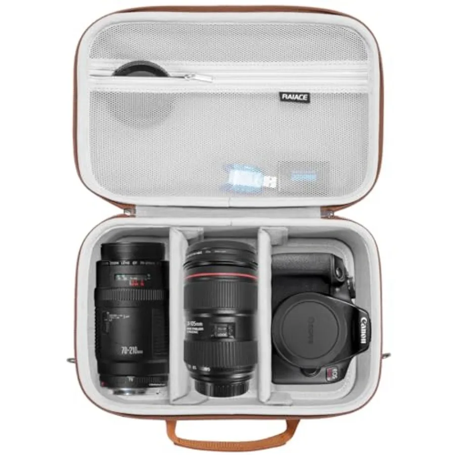 Hard Carrying Case Compatible with C EOS Rebel T7/ T00/ T6/ R00/ R50/ R5/ R7/ R8, for Sony, for Nikon Camera. Large Capacity Ca
Hard Carrying Case Compatible with C EOS Rebel T7/ T00/ T6/ R00/ R50/ R5/ R7/ R8, for Sony, for Nikon Camera. Large Capacity Ca