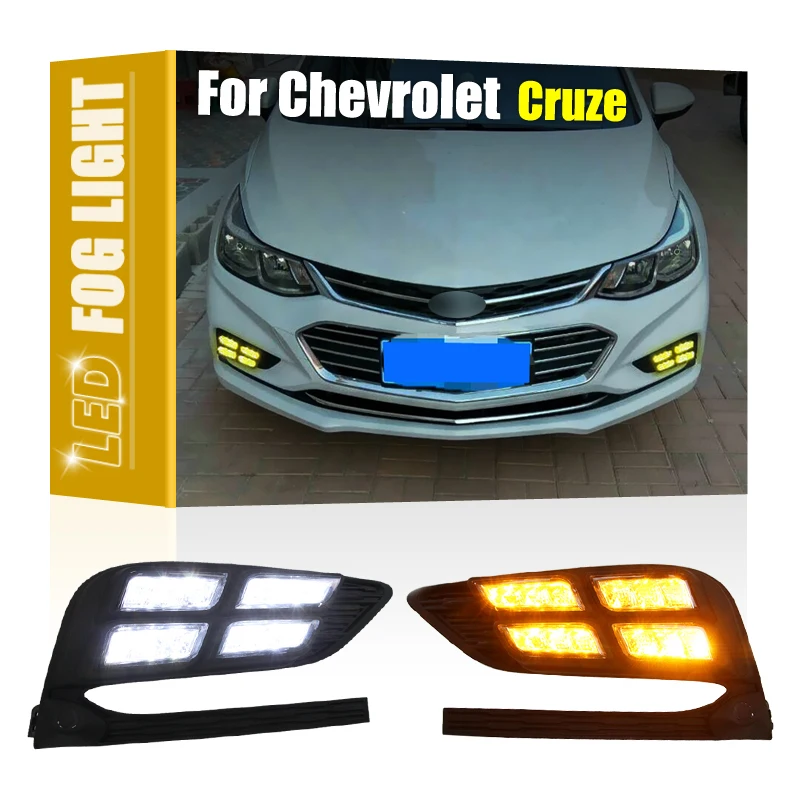 2Pcs Front White LED Fog Lamp Assembly With Amber Turn Signal Indicator Light For Chevrolet Chevy Cruze 2016 2017 2018
2Pcs Front White LED Fog Lamp Assembly With Amber Turn Signal Indicator Light For Chevrolet Chevy Cruze 2016 2017 2018