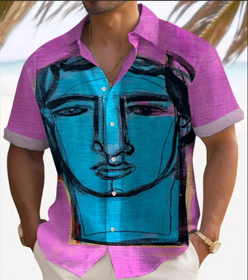 Men's Original Headshot Printed Short Sleeve Shirt Men's Casual Cardigan Men's Summer Fashion Clothing Men's Breathable Cardigan
Men's Original Headshot Printed Short Sleeve Shirt Men's Casual Cardigan Men's Summer Fashion Clothing Men's Breathable Cardigan
