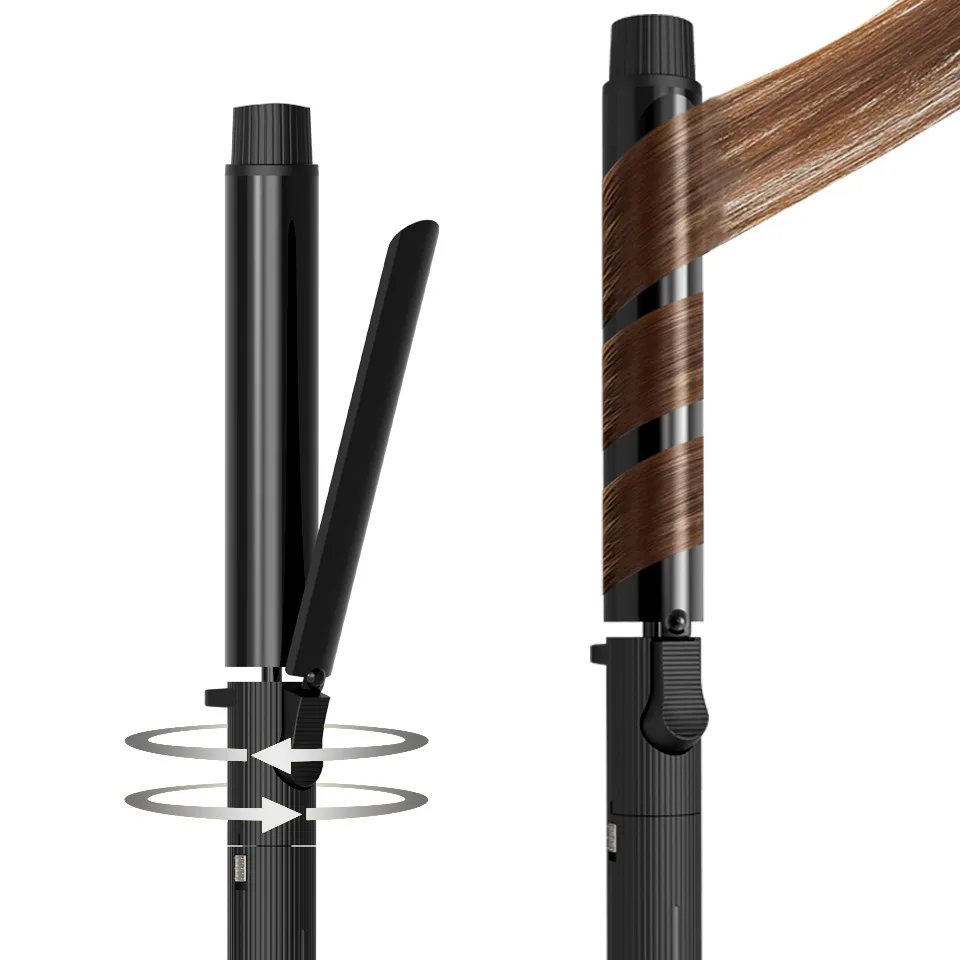 Rotating Curling Iron Large Curl Makeup Artist Electric Curling Rod Barbershop Buckle Long-lasting Hold Without Damaging Hair
Rotating Curling Iron Large Curl Makeup Artist Electric Curling Rod Barbershop Buckle Long-lasting Hold Without Damaging Hair