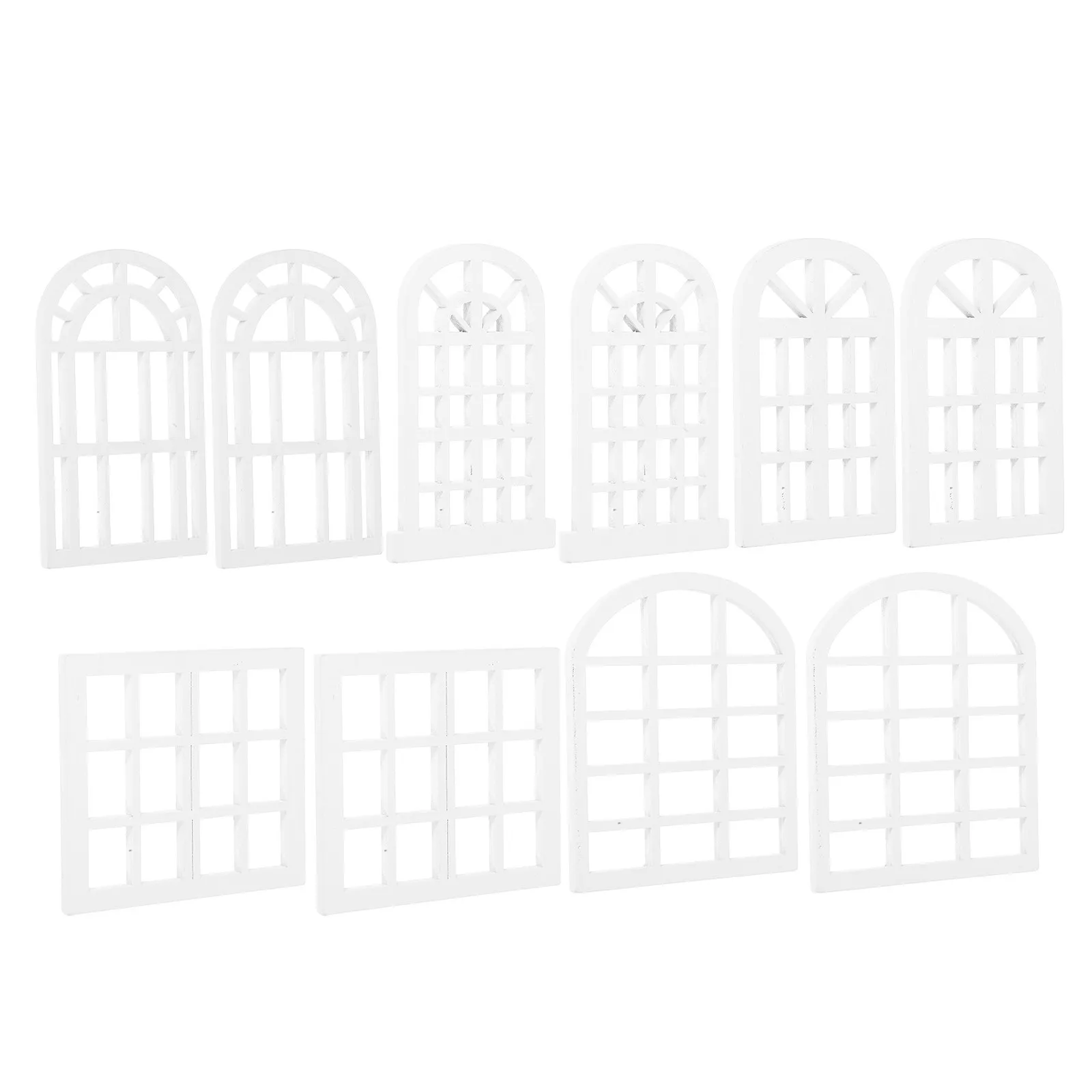 10Pcs Wooden Mini Window Frame Set for Dollhouse Miniature Furniture Decoration DIY Enthusiasts Lifelike Tiny Window Ornament
10Pcs Wooden Mini Window Frame Set for Dollhouse Miniature Furniture Decoration DIY Enthusiasts Lifelike Tiny Window Ornament