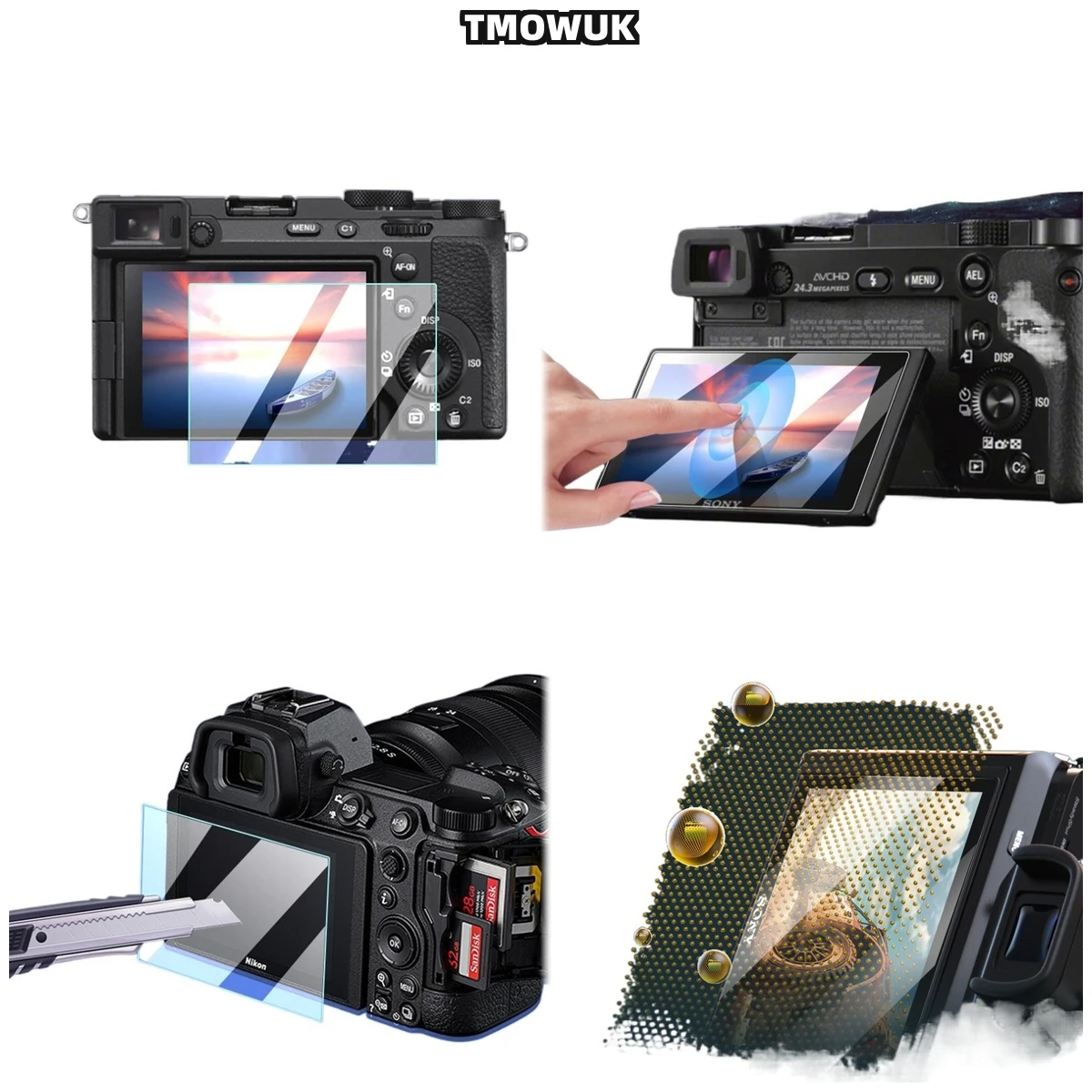 For A7M4 A6700 A7C2 A7CR A7IV, Superior 9H Tempered Glass, Anti-Scratch & HD Clear Film
For A7M4 A6700 A7C2 A7CR A7IV, Superior 9H Tempered Glass, Anti-Scratch & HD Clear Film
