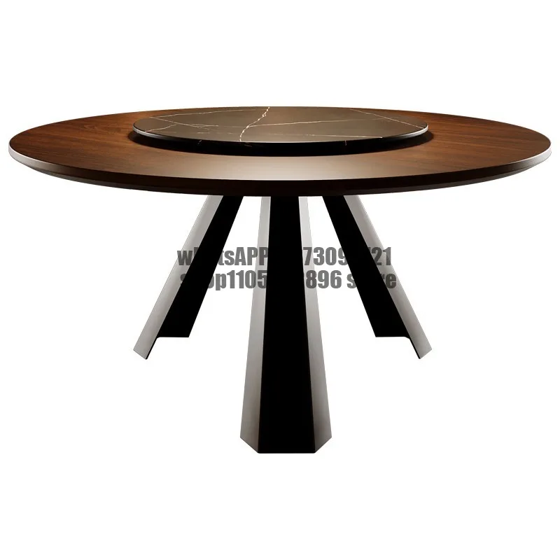Medieval style large round table solid wood round dining table retro walnut home dining table
Medieval style large round table solid wood round dining table retro walnut home dining table