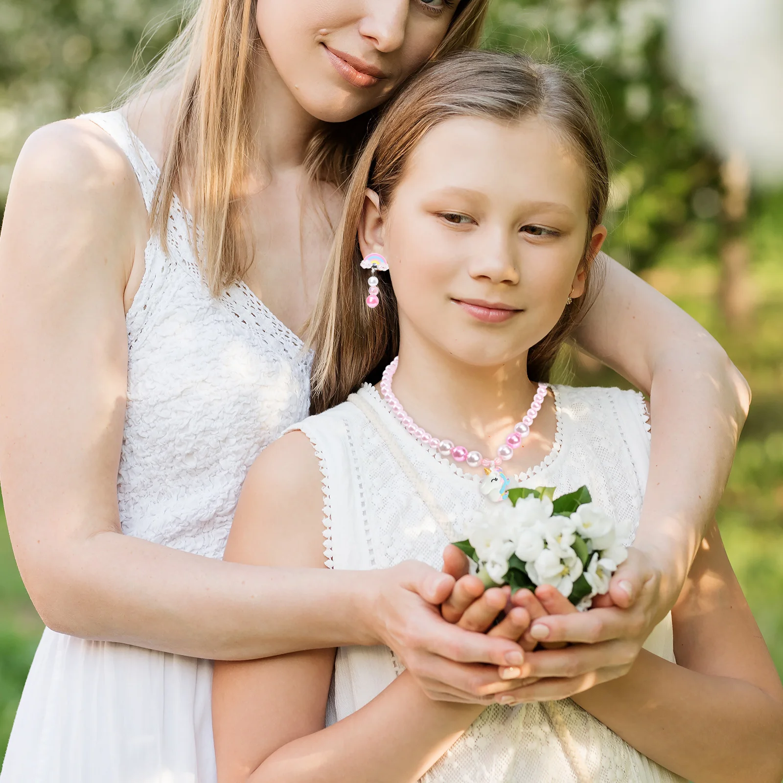 2 Sets Children Necklace Bracelet Girls Beaded Earrings Crystal Jewelry Baby Gift Fashion Accessories Necklace Bracelet Earring
2 Sets Children Necklace Bracelet Girls Beaded Earrings Crystal Jewelry Baby Gift Fashion Accessories Necklace Bracelet Earring